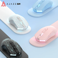 Ajazz Aj52 Mouse Wired Wireless 3mode Adjustable DPI side buttons RGB Backlit Lightweight Esports game mouse PC Accessories gift