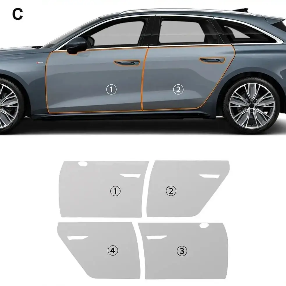 

8.5Mil TPU Bumper Paint Protection Film For Audi A5S5 Avant 2025-UP Pre-cut PPF Matte Clear Bra Car Body Anti-Scratch Resistant
