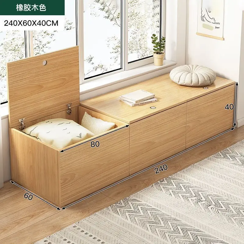 

Bay window cabinet balcony locker can sit low cabinet floor cabinet home bedroom large capacity combination tatami cabinet