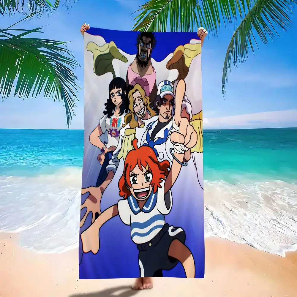 ผ้าขนหนูอนิเมะลายการ์ตูนวันพีซสำหรับเด็ก ผ้าขนหนูอาบน้ำส่วนตัว ผ้าขนหนูสำหรับสระว่ายน้ำ ของขวัญวันหยุด ผ้าขนหนูปิกนิก ของขวัญสำหรับงานปาร์ตี้