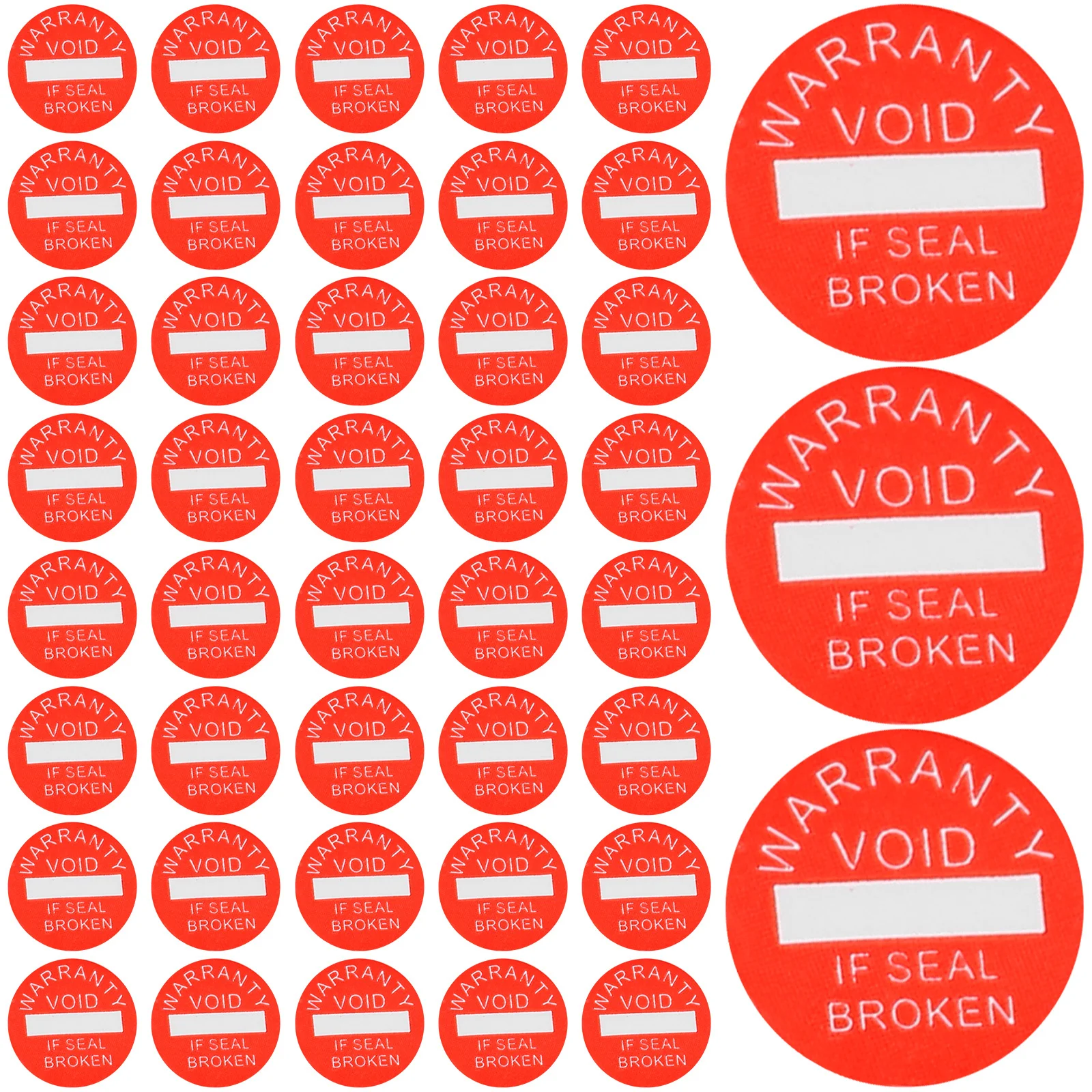 

1000 pcs If Seal Broken Warranty Void Label Adhesive Warning Sticker Round Caution Label For Device Security Sealing Folder Tag
