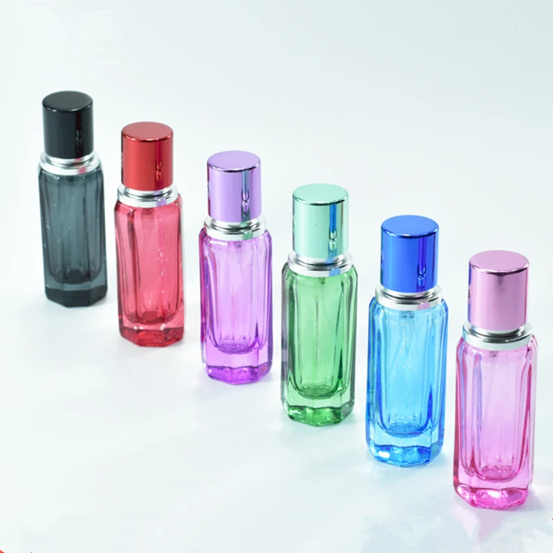 50Pcs 20ml Refillable Perfume Bottle Portable Glass Spray Bottle Travel Empty Cosmetics Liquid Container Mini Atomizer Dispenser