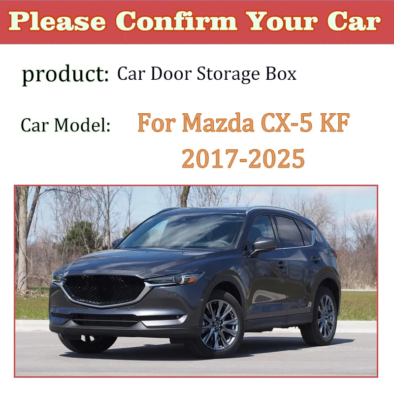 Cars Door Storage Box For Mazda CX 5 KF Tuning CX-5 MK2 2020 2017-2025 Storage Barrel Door Slot Storage Covers Auto Accessories