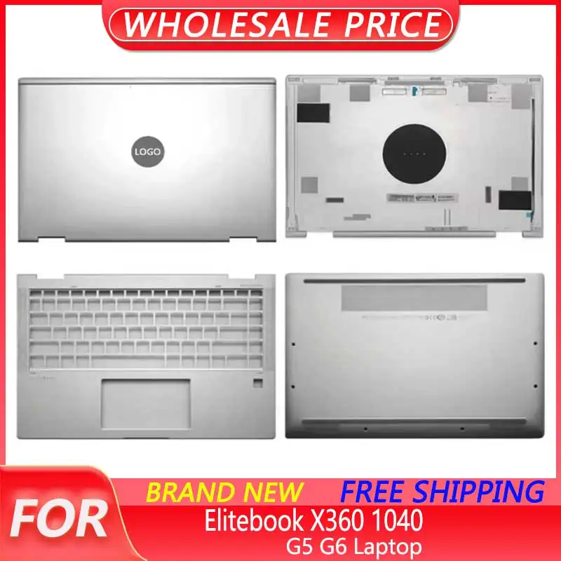 

New For HP Elitebook X360 1040 G5 G6 Laptop LCD Back Cover Front Bezel Upper Palmrest Bottom Base Case Keyboard Hinges