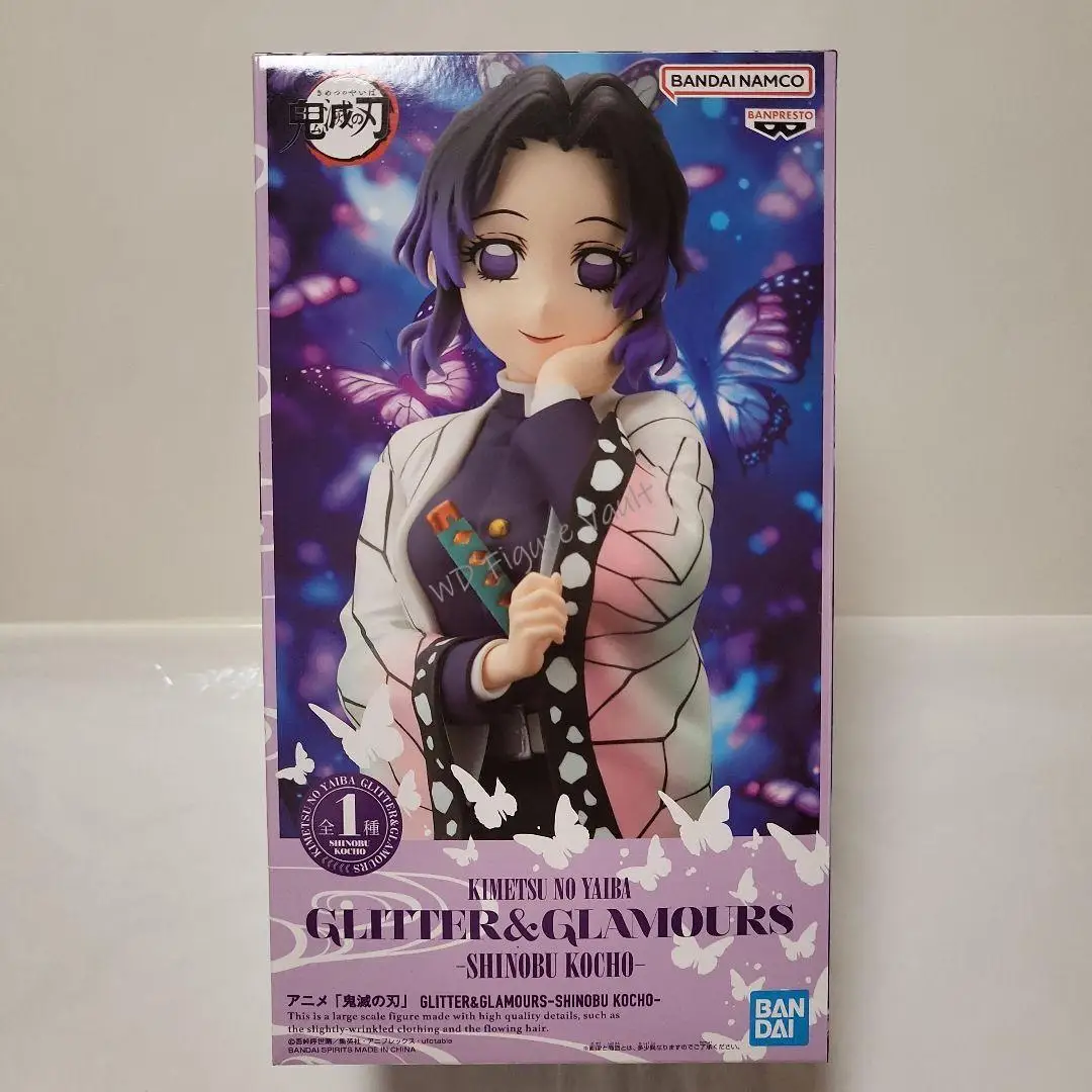 Bandai Demon Slayer: Kimetsu No Yeyang GLITTER & GLAMOURS-SHINOBU KOCHO 22CM Figur PVC Hadiah Mainan Model Koleksi Sangat Terperinci