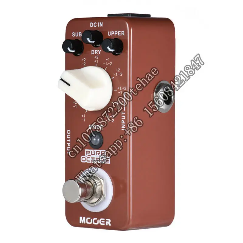 Mooer Moc1 Pure Octave Effects Pedal Effect Octave Pedal Guitar Parts for Electric Guitar Pedals Musical Instruments Effector