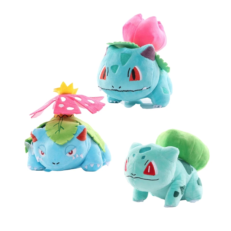 

16-22 см TAKARA TOMY Покемон Бульбазавр плюшевая игрушка фигурка животного Venusaur Ivysaur Мягкая кукла игрушка плюшевый подарок для ребенка