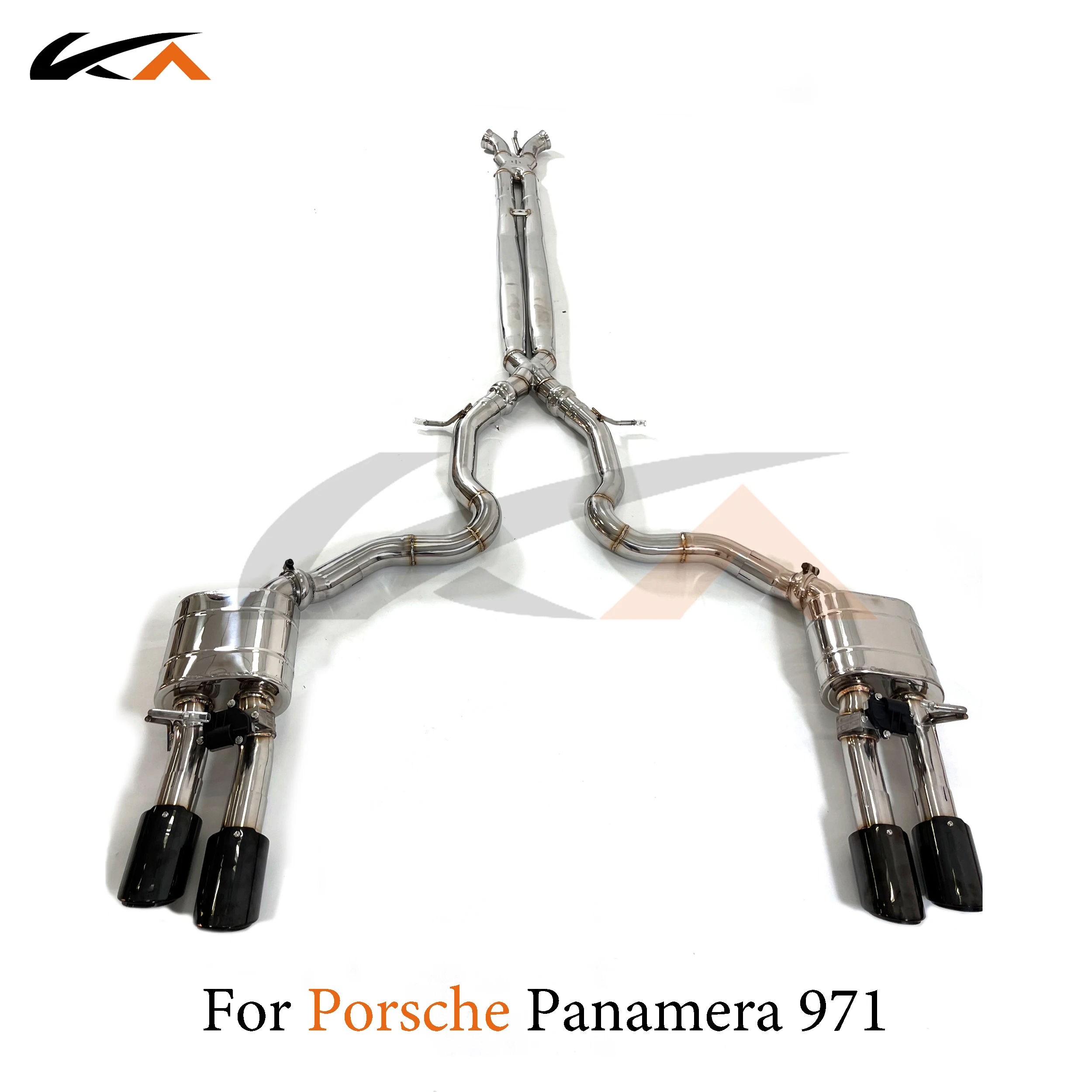 

KA Tuning exhaust system stainless catback for Porsche Panamera 971 2.9T rear section performance parts muffler with valve