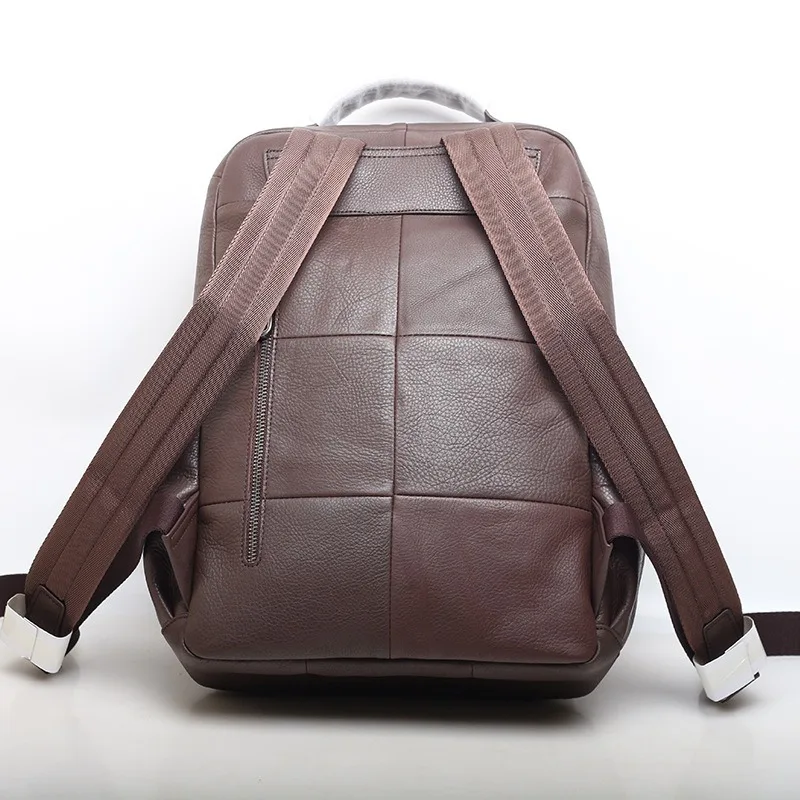 Zency mochila feminina elegante de couro genuíno, mochila de grande capacidade para mulheres, nova moda 20224, bolsa traseira para laptop de alta qualidade