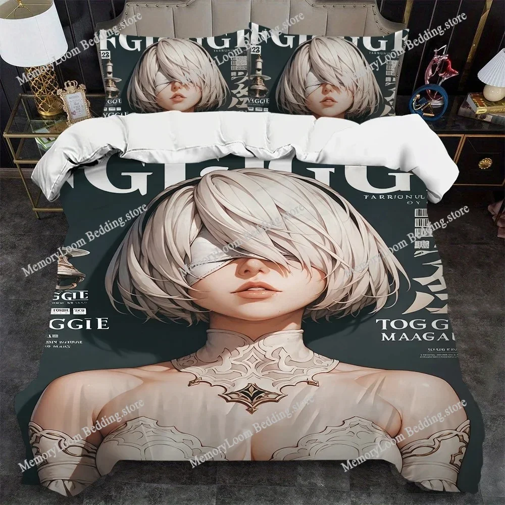 

Classic Game N-NieR Automata Duvet Cover Set Home Style Bedding Soft Laundry Cotton Bed Student Dormitory Gift Home Textile963
