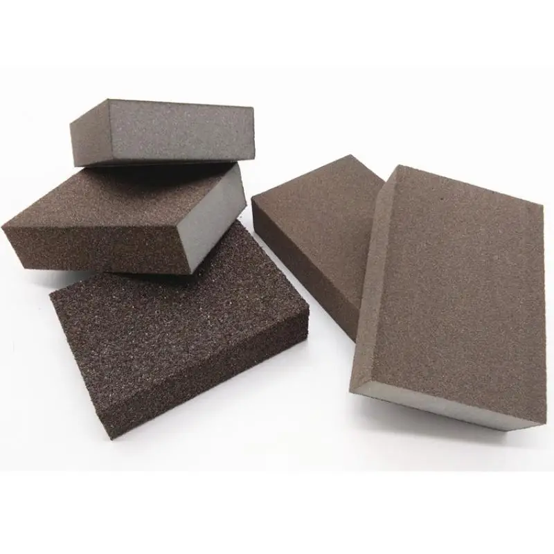 1pc Polishing Sanding Sponge Block Pad Set Sandpaper Assorted Grit 60 120 240 400