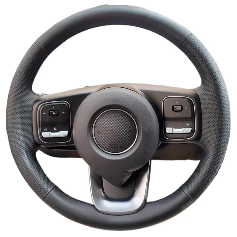 

DIY Hand Sewing Car Steering Wheel Cover for 2022-2024 The Great Wall GWM Poer Kingkong Car Genuine Leather Interior Accessories