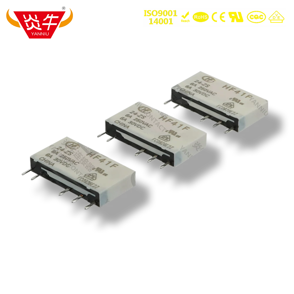 

10Pcs 41F HF41F INDUSTRIAL RELAY SUBMINIATURE POWER RELAY HF41F-24-ZS HF41F-12-ZS HF41F-5-ZS HF41F 24V 12V 5V ZS 5PIN