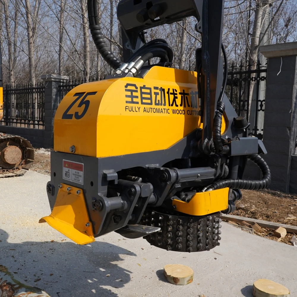 2025Macchina per il taglio automatico di alberi in legno per attrezzature forestali Testa di raccolta del legno per escavatore
