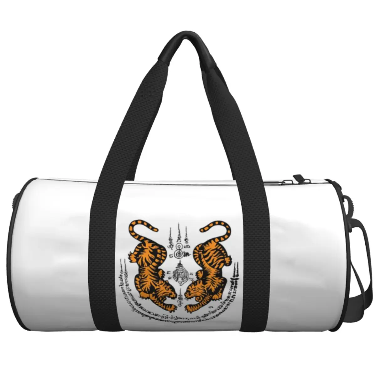 Tigre Muay Thai Printed Gym Bag Travel Sports Bags Couple Design with Shoes Colorful Fitness Bag Oxford Handbags