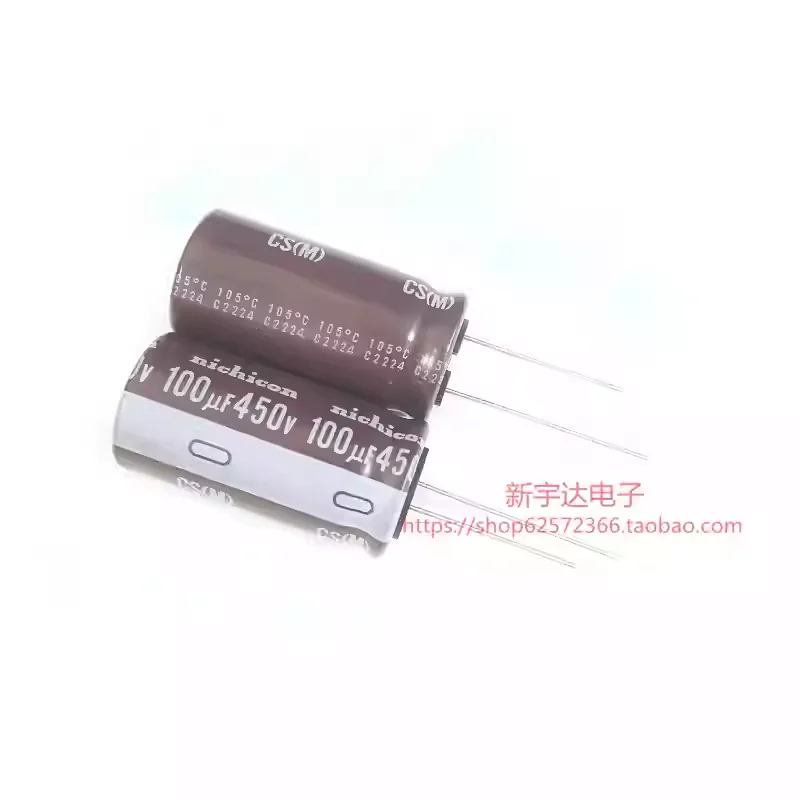 

10-100 шт. 450V100UF 18X35 Nichicon CS высокочастотный долговечный оригинальный электролитический конденсатор 100UF 450V