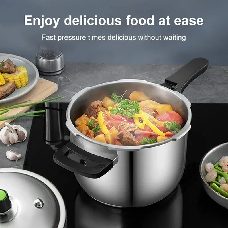 

Household 220v Pressure Cooker Induction Cooker General Household Gas Explosion-proof 304 Stainless Steel 1-3-4-5-6 Person Press