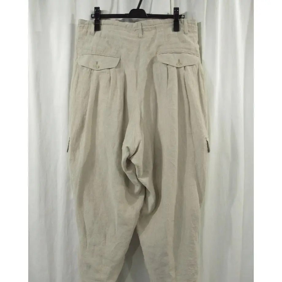 TOP-YAMAMOTO ® Workwear style multi-pocket casual pants, men's loose tight-fitting pants, thin large-sized long pants