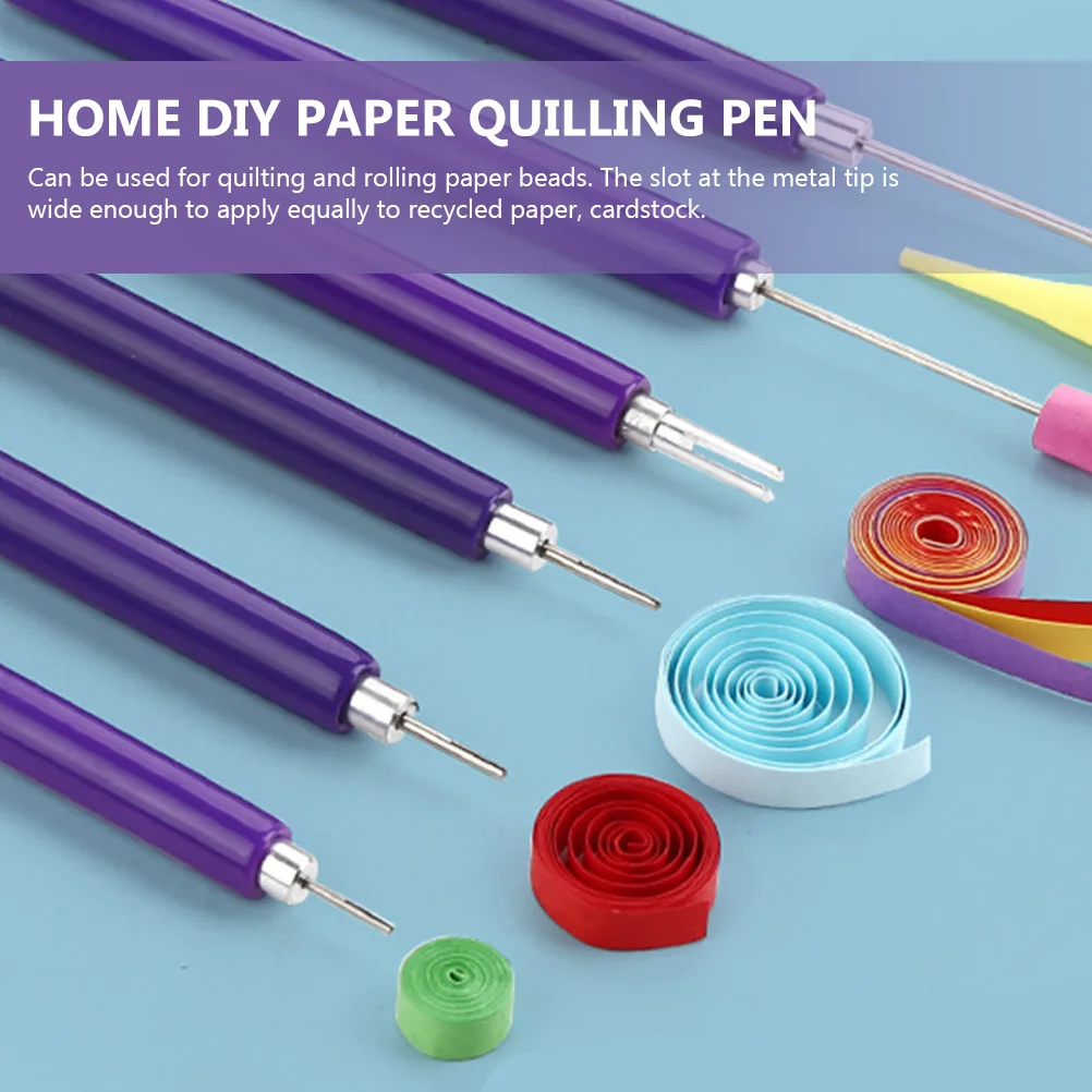 

Quilling Pen Kit Rolling Tool DIY Crafts Beginners Slotted Craft Pen Needle Paper Beads Making Supplies Decorative Paper