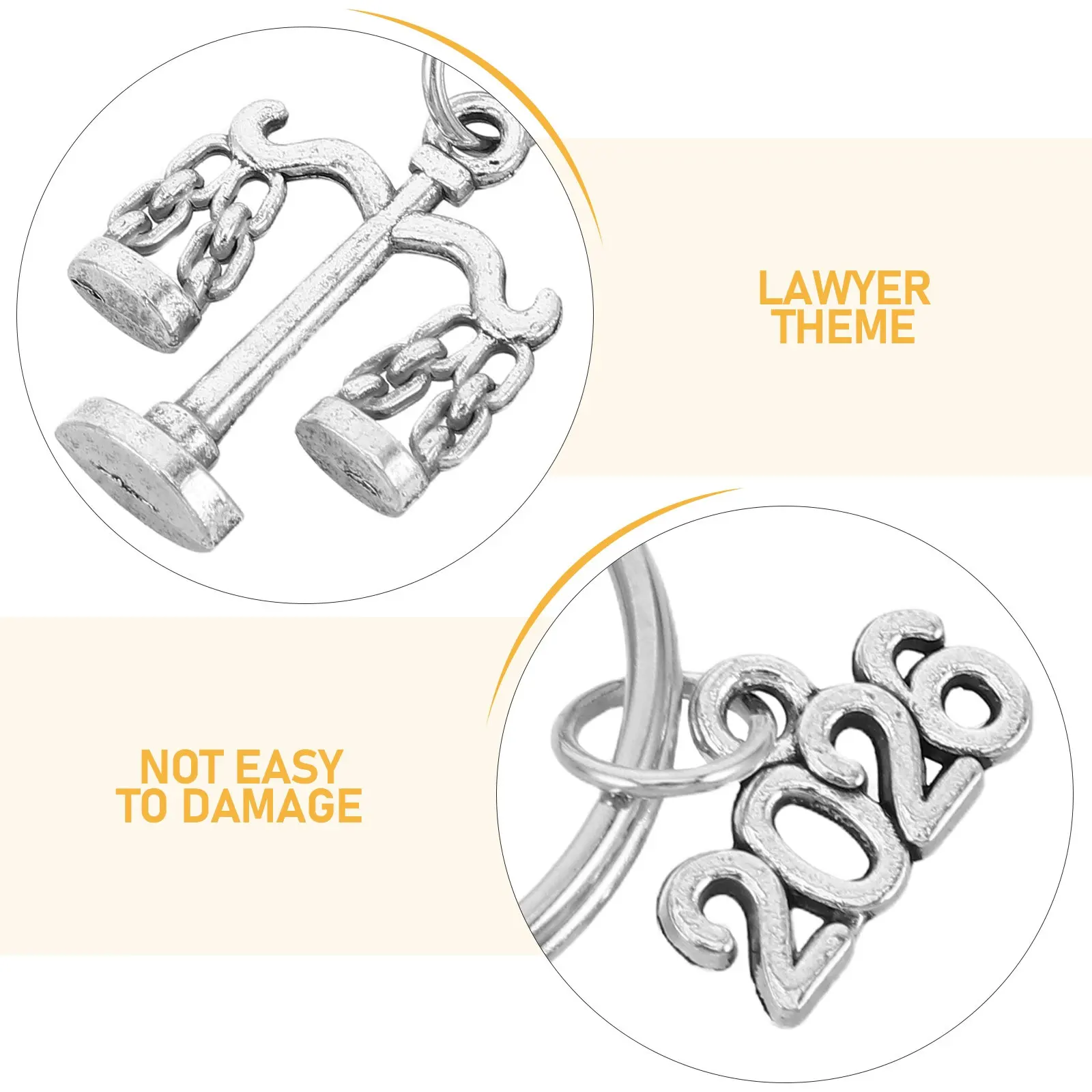 Lawyer Keychain Metal Justice Gavel Scale Charms Handbag Keychain Accessories Law Student Lawyer Gift 2026 Bag Pendant