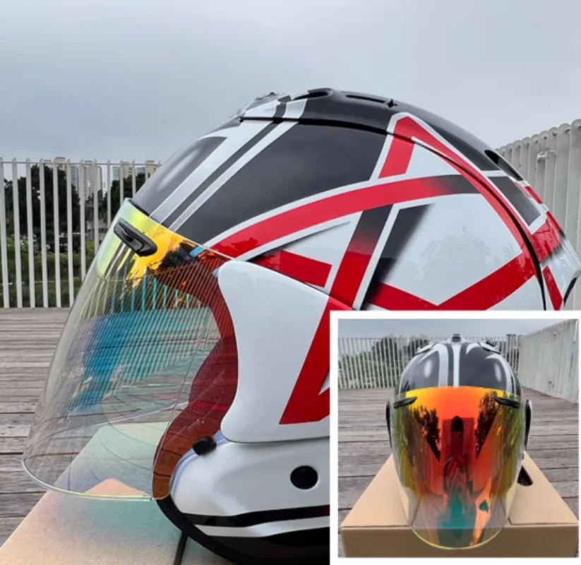 ECE Approved Half Face Safety Helmet Casque For VZ RAM Five Star Half Helmet Motorcycle Helmet Open Face Helmet Casco Capacete