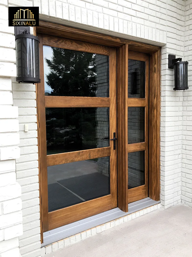 

Sixinalu Pivot Door Exterior Interior Casement Front Security Rotating Doors Aluminum Alloy Double Glaszed Home Decor Custom