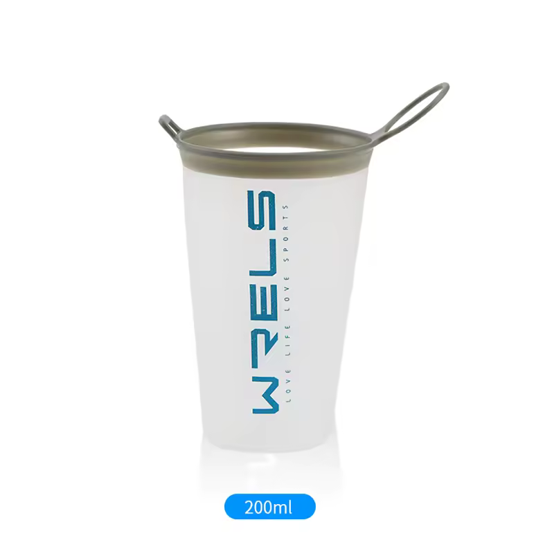 WRELS Folding Water Bottle TPU BPA-Free Collapsible Soft Flask Outdoor Sport Hiking Camping Running Portable Soft Water Bottle - Image 12