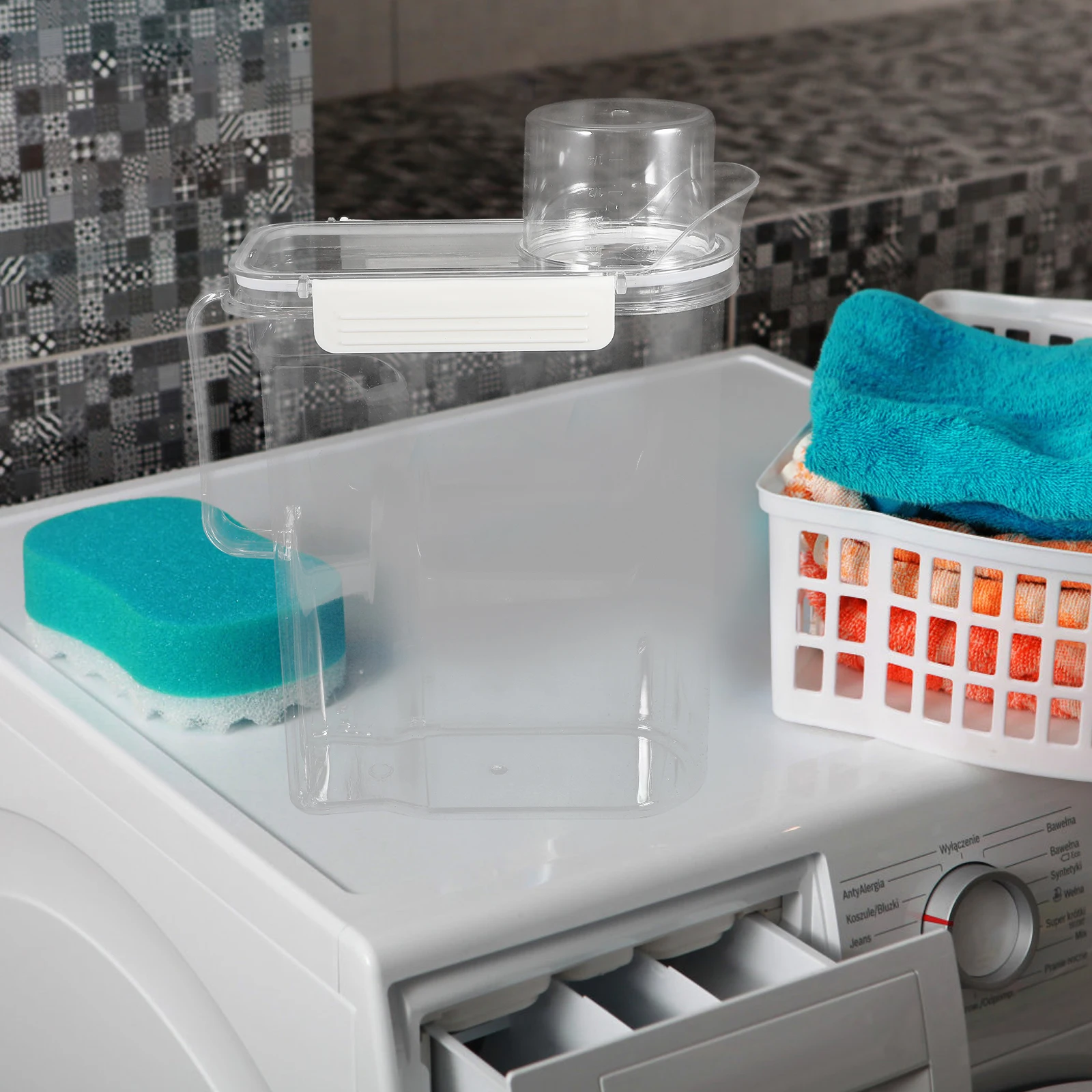 

Laundry Detergent Storage Box Powder Washing Refill Container Large Capacity Machine Jars Sub Bucket Transparent