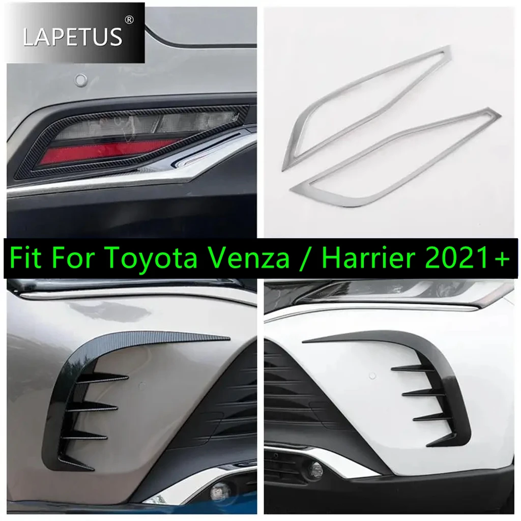 

ABS Car Front Fog Lights Eyelid Eyebrow Blade Stripes Rear Lamps Accessories Cover Trim For Toyota Venza / Harrier 2021 - 2024