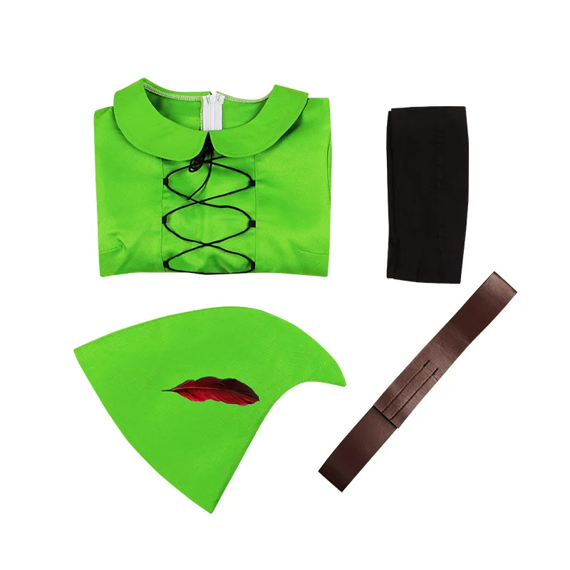 Peter Pan Cosplay Kostüm eine Fee Bühnenanzug Halloween Bühnenkostüm Damen Traditionelle Kleidung Ethnische Kleidung