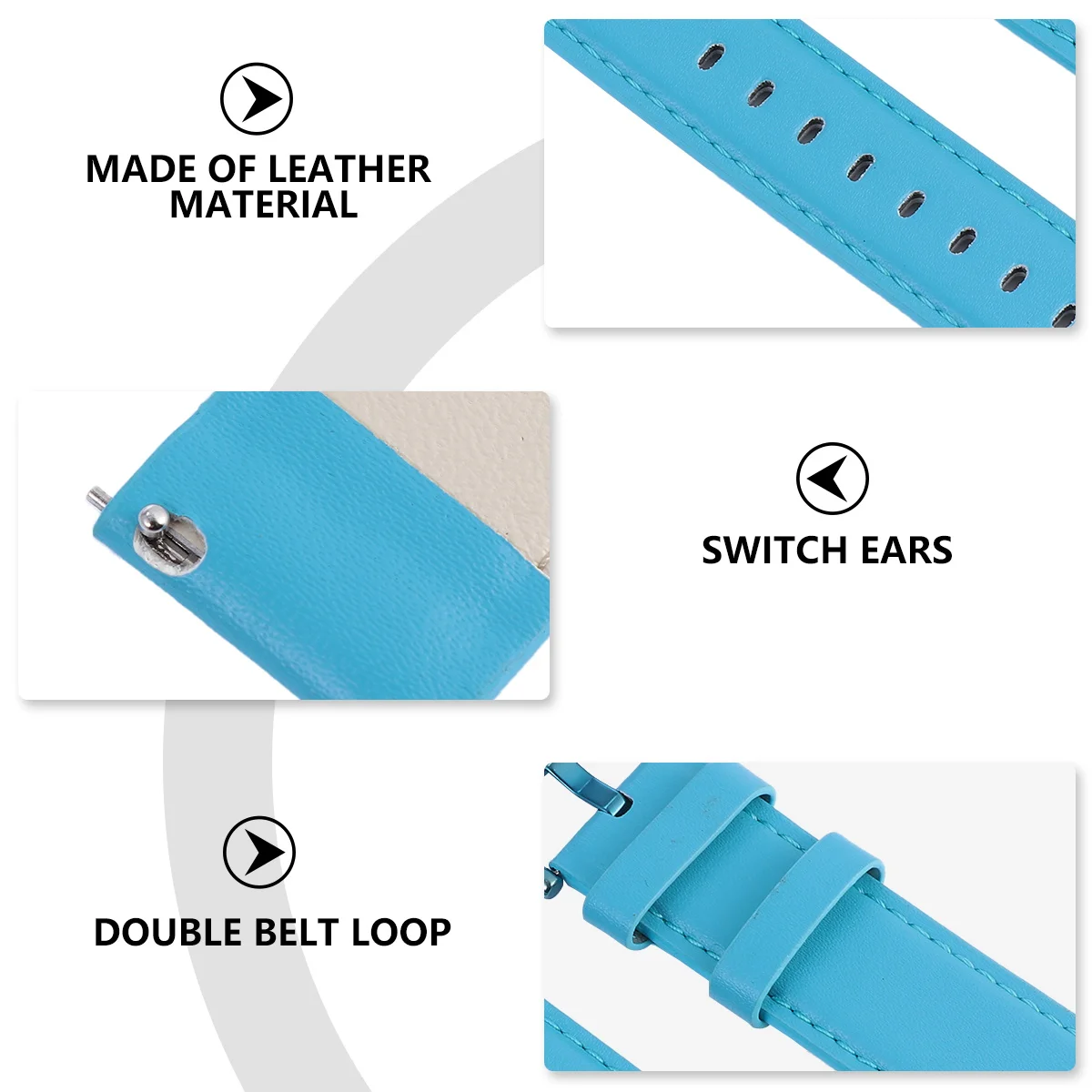 

20 Mm Watch Strap Wristb Replacement Blue Buckle Durable Comfortable Adjustable Gift Smart Watch