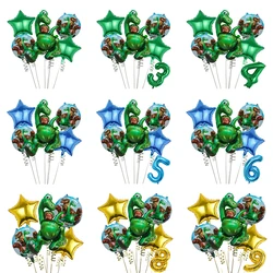 6Pcs The Good Dinosaur Balloons Kit Toys Children Birthday Party Balloon Arlo Dinosaur 32inch Number Big Baby Shower Supplies