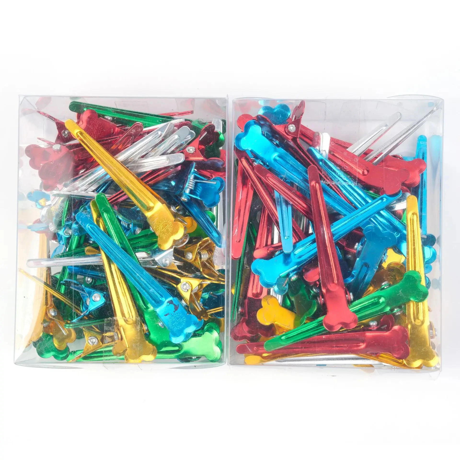 Professional Heat-Resistant Metal Hair Clips Set Durable for Home Haircuts & Salon Styling - Hairdresser Quality Hairpin Box