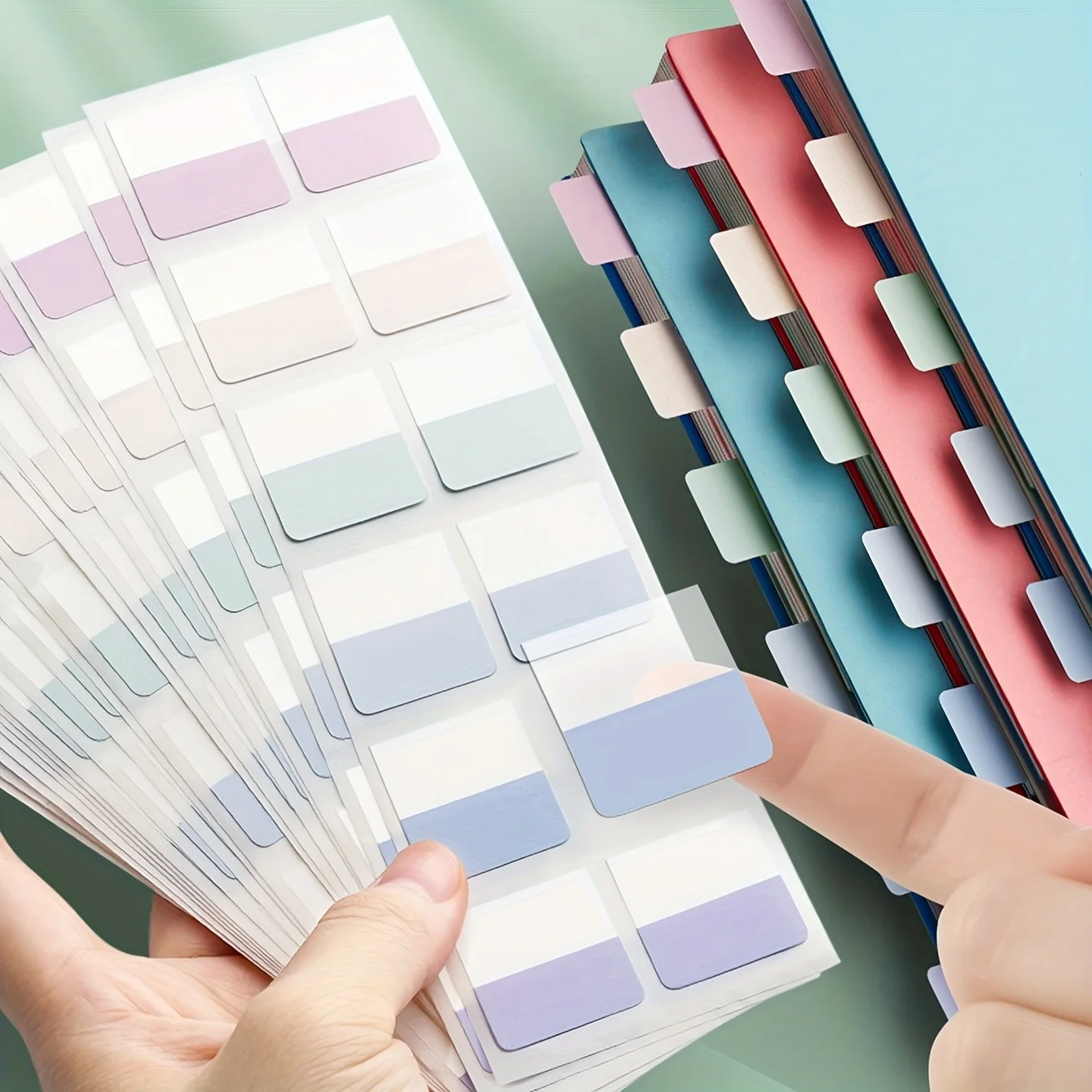 240 قطعة من علامات تبويب الفهرس القابلة للإزالة متعددة الألوان وقابلة للكتابة والملاحظات المرجعية