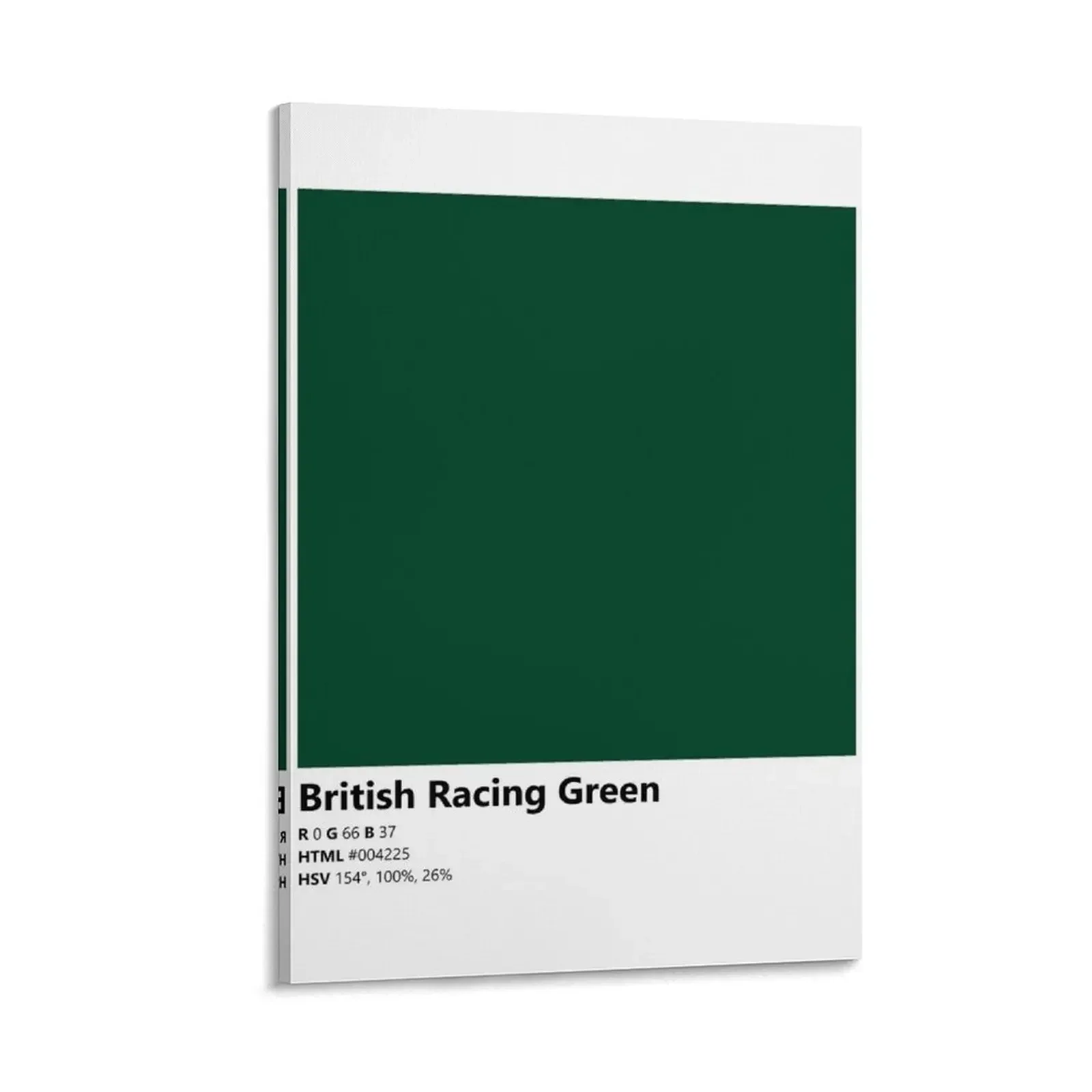 

Color Swatch/Card (British Racing Green) Canvas Painting stickers & posters posters for wall
