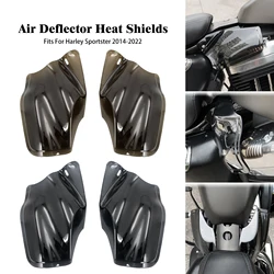 Motorcycle Front Reflective Saddle Shields Air Heat Deflector Fits For Harley Sportster 48 72 883 1200 XL Forty Eight 2014-2022