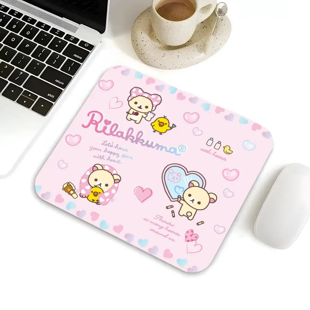 

MINISO-R-Rilakkuma Cute Mouse Pad Gamer Large Size Office Desk Protector Mat 220x180MM Mouse Pad