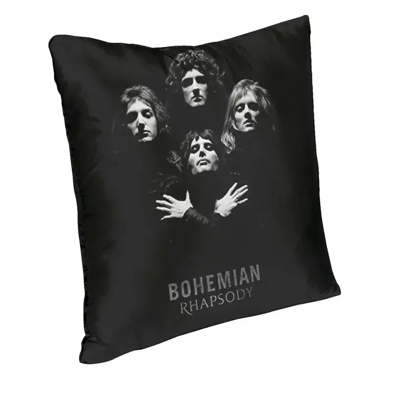 Cool Freddie Mercury British Singer Rock Band Throw Pillow Cover Home Decorative 3D Two Side Print Cushion Cover for Living Room