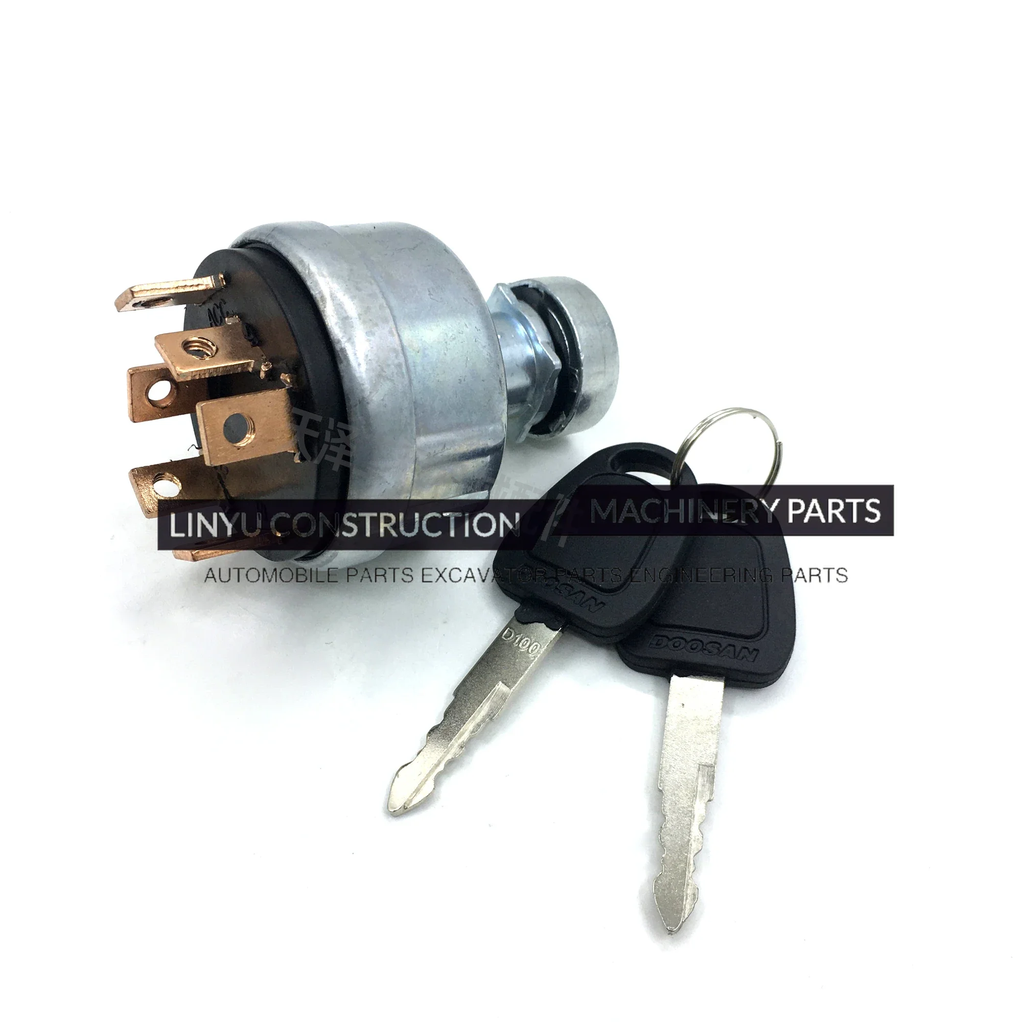 Excavator Parts for Doosan Daewoo DH55/60/150/220/225-7-9 Ignition Switch Start Electric Door Lock Head