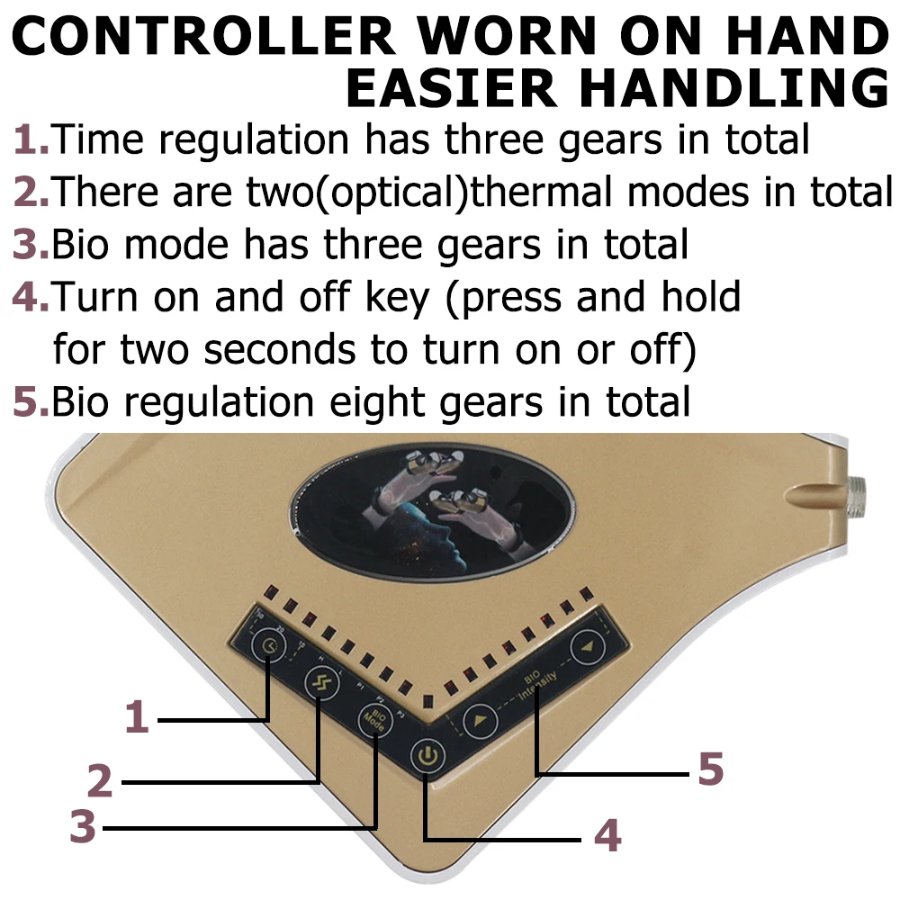 Massaggiatore per il corpo con lifting del viso per uso domestico con dita gravitazionali portatili 2025 Nuovo massaggio EMS portatile con dita dorate a microcorrente