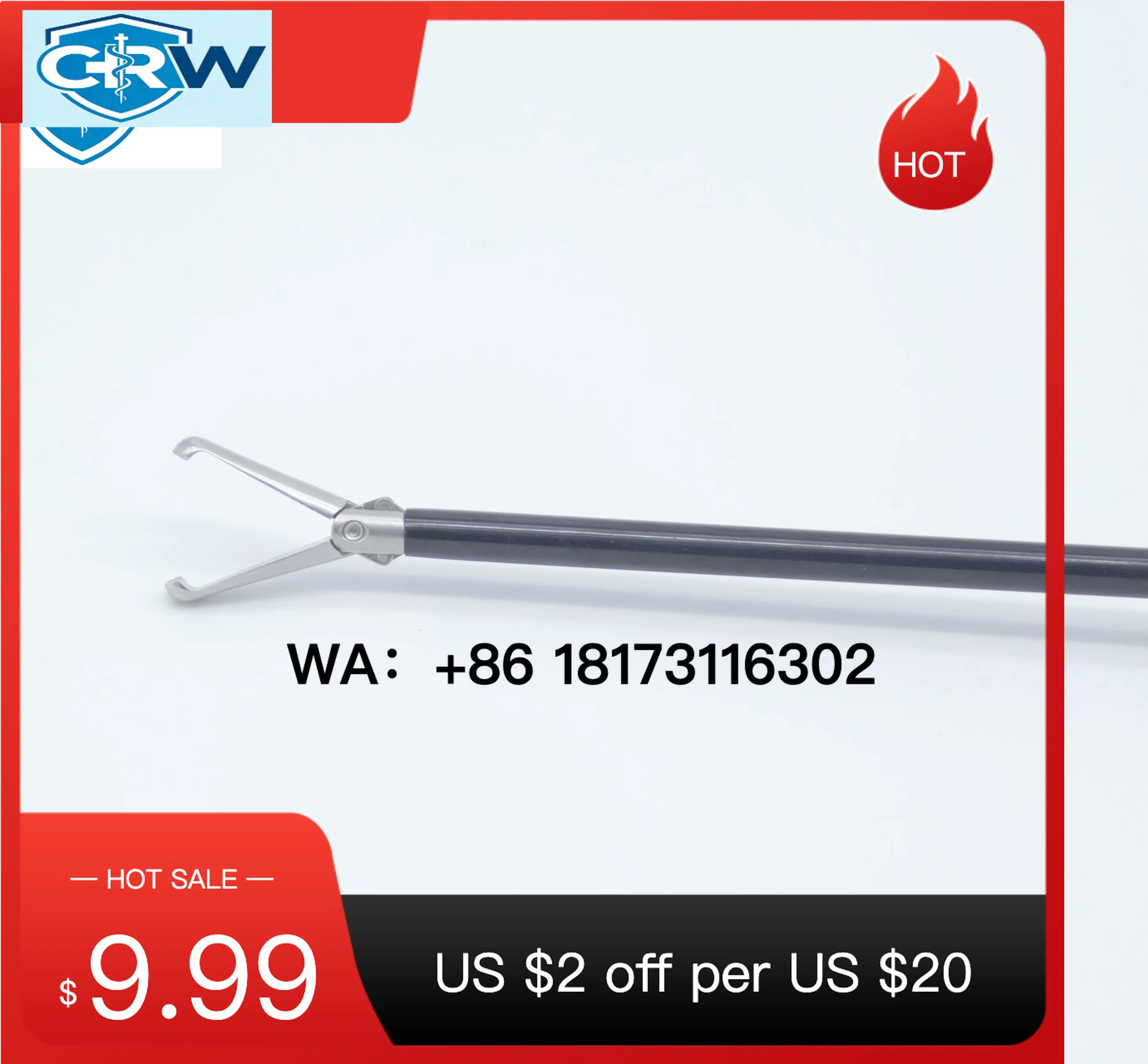 CRW Allis Grasper with Ratchet   Instruments Medical Consumable   Forceps