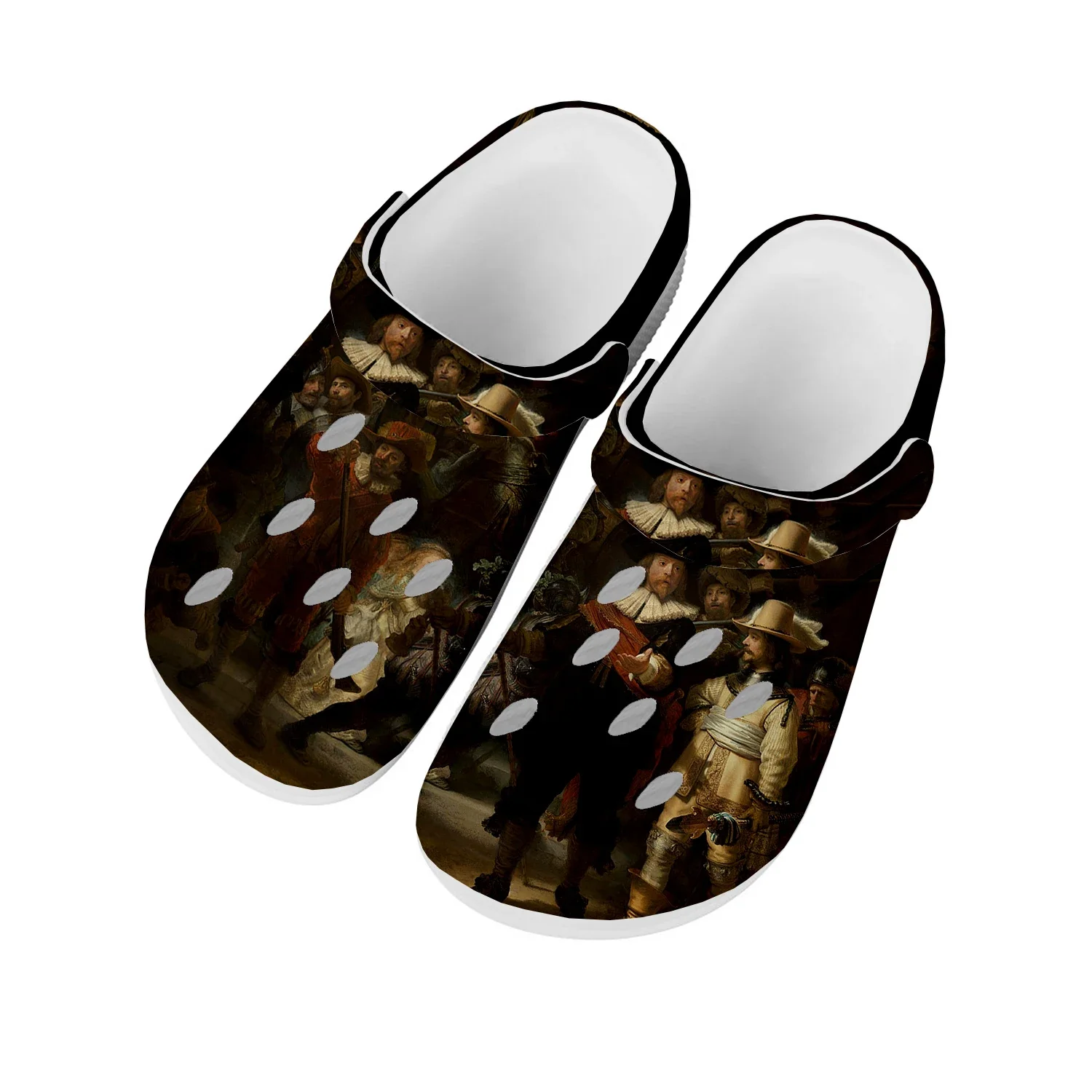 

Rembrandt van Rijn De Nachtwacht Home Clog Mens Women Youth Boy Girl Sandals Shoes Garden Custom Made Shoe Beach Hole Slippers