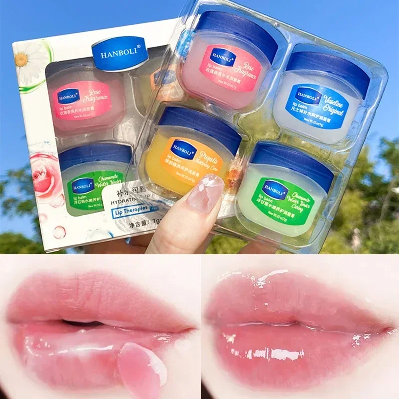 1Pcs Natural Lip Balm Moisturizing Lipstick Base Cute Makeup Anti-Cracking Lip Oil Original Korean Cosmetics Skin Care Product