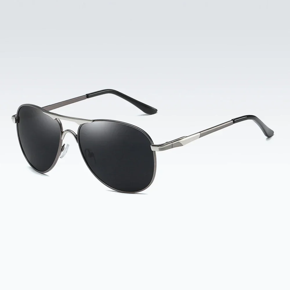 Gafas de sol polarizadas de lujo para hombre y mujer, lentes de sol Retro para conducir, para pescar, de diseñador de marca, de Metal, UV400