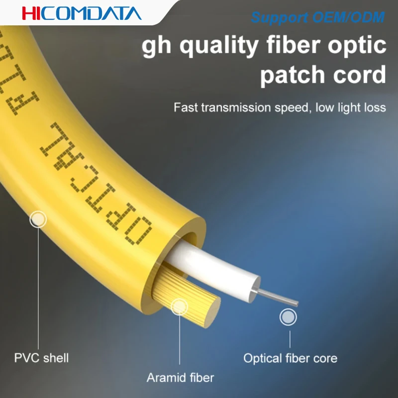 Imagem -04 - Cabo do Remendo da Fibra Ótica do Único Modo lc Apc sm 2.0 mm 3.0 mm 125um Ftth Jumper 1m 3m 5m 10m Peças 10