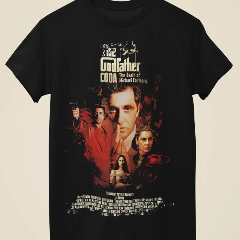 The Godfather Part III Movie Poster Inspired Unisex Black T Shirt