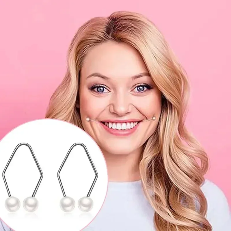 Dimple Trainer for The Face Easy To Wear Women Dimple Makers Develop Natural Smile Pearl Fashion Jewelry Accessorie