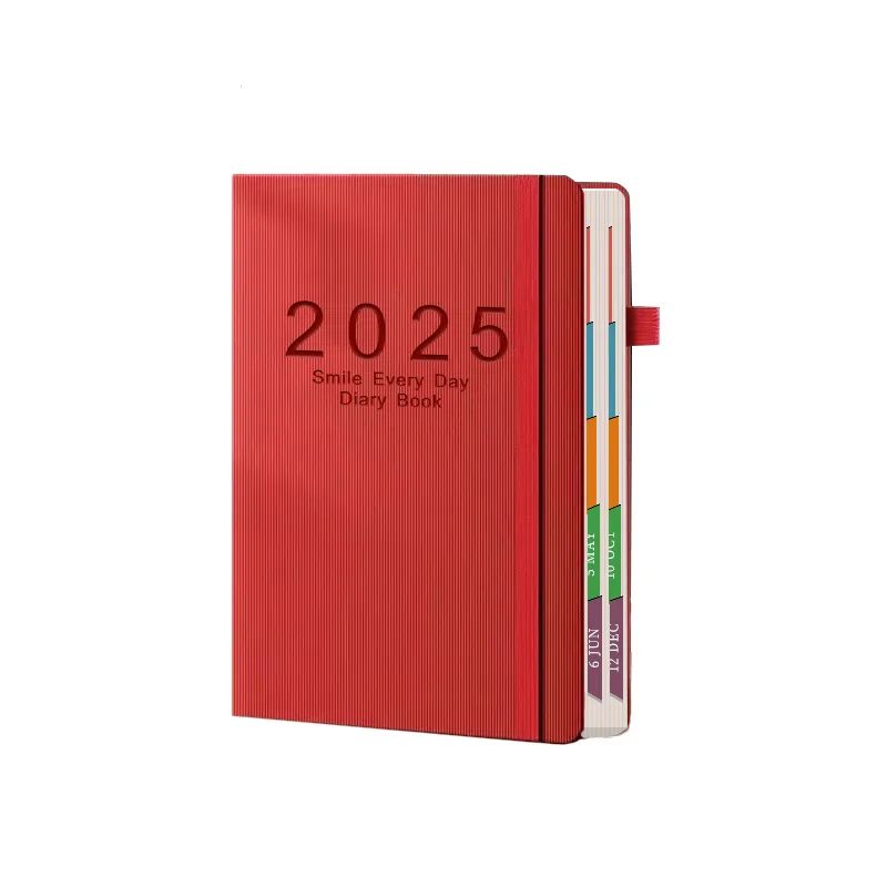 2025 New Simple Agenda Book Business Management Plan Notebook Calendar Notepad