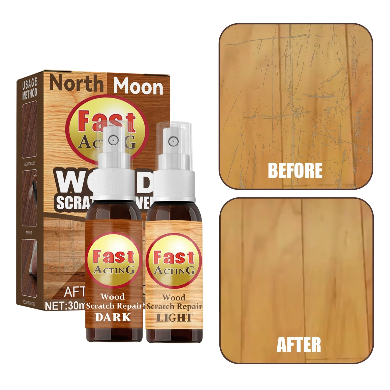 Furniture Floor Repair Paint Wax Furniture Paint Wooden Table Floor Complementary Color Spray Fast Acting Scratch Repair Spray