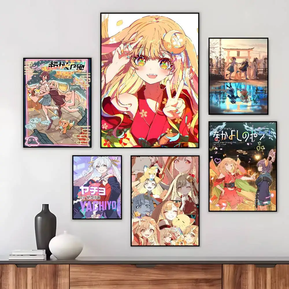 anime Cosmic Princess Kaguya Poster Art canvas HD aesthetic Printing Paper Wall Art for Living Room Bar fashion Home Decor